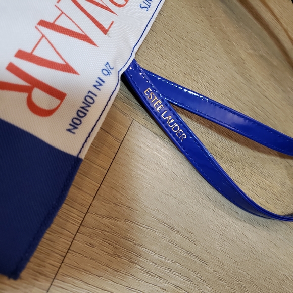 Estee Lauder Blue and White Tote Bag - Picture 2 of 5